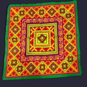 Vibrant Geometric Pattern Scarf